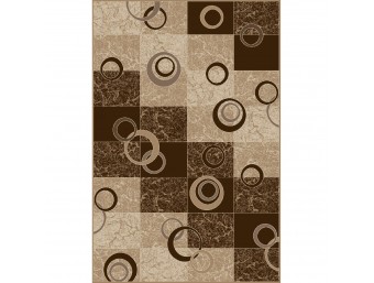 Covor Dreptunghiular - Daffi Abstract - Culoare Maro-Crem - 13058/120