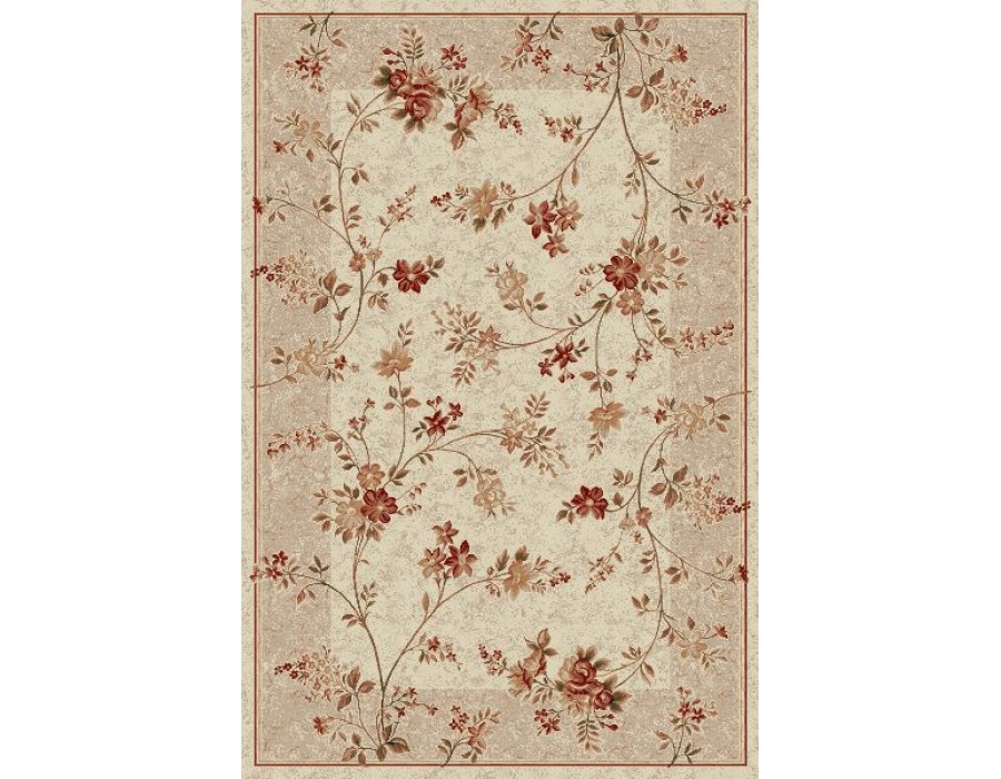 Covor Dreptunghiular - Lotus Floral - Culoare Crem - 551/100