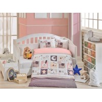 Lenjerie de pat copii Bumbac 100% Sweethome Pink