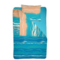 Lenjerie de pat 1 persoana din Bumbac 100% Creponat Sunrise
