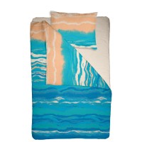 Lenjerie de pat 1 persoana din Bumbac 100% Creponat Sunrise