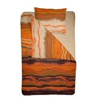 Lenjerie de pat 1 persoana din Bumbac 100% Creponat Sunset